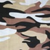 Beige  Camouflage Polycotton Print Fabrics Ep