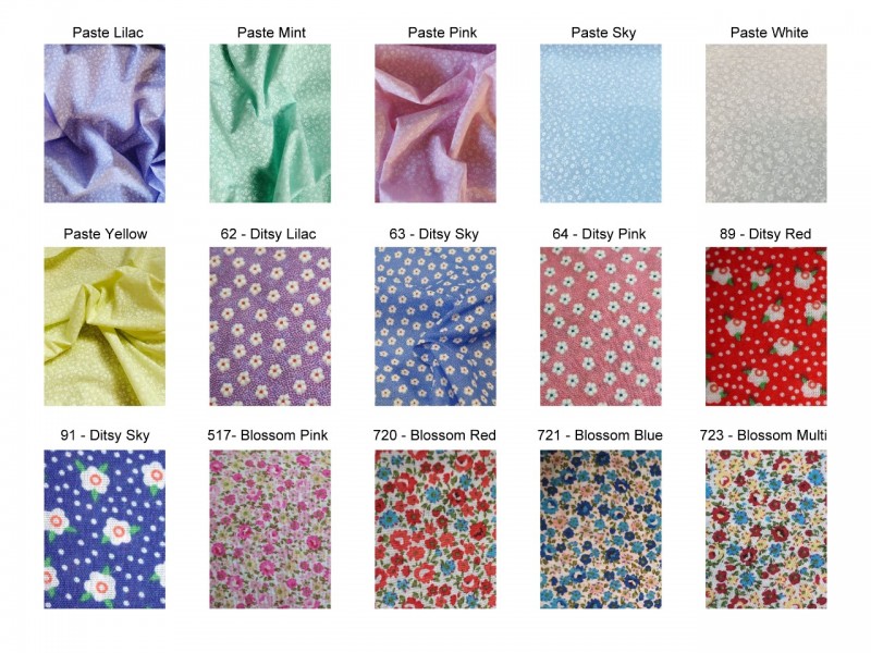 New PolyCotton Print - Small Florals (30M Rol