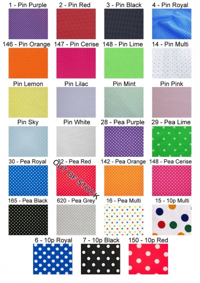 PolyCotton Print - Spots (30M Rolls)