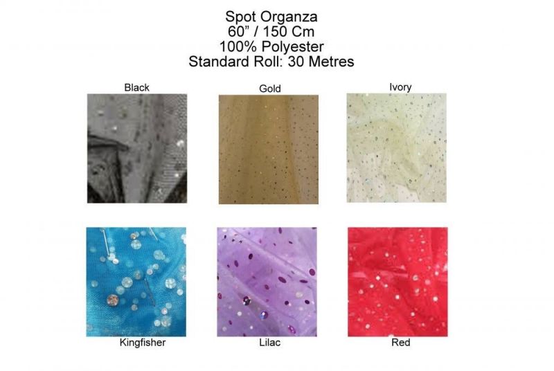 Spot Organza (30M Rolls)