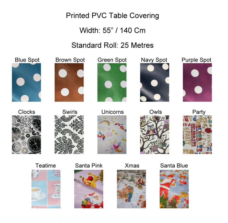 Table Covering (20 Metres at £1.95)