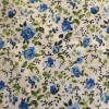 Blue Floral Polycotton Prints - Epra Fabrics 