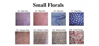 PolyCotton Print - Small Florals (Metres)