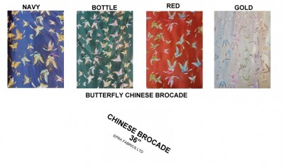 Butterfly Chinese Brocade (30M Rolls)